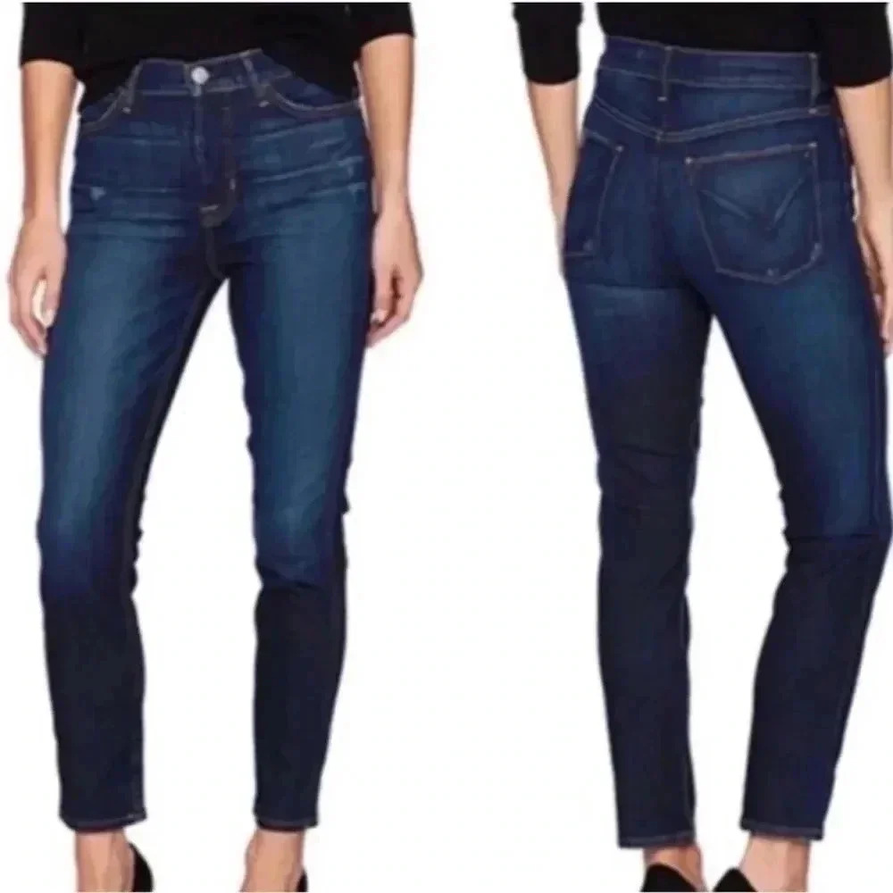 Hudson Jeans High Rise Vintage Holly Skinny Blue Denim Jeans Size 27